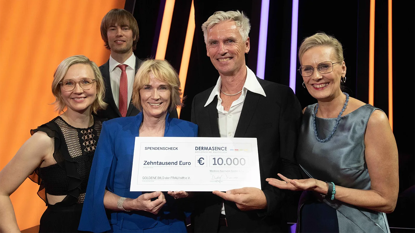 DERMASENCE spendet 10.000€ für GOLD-Verein